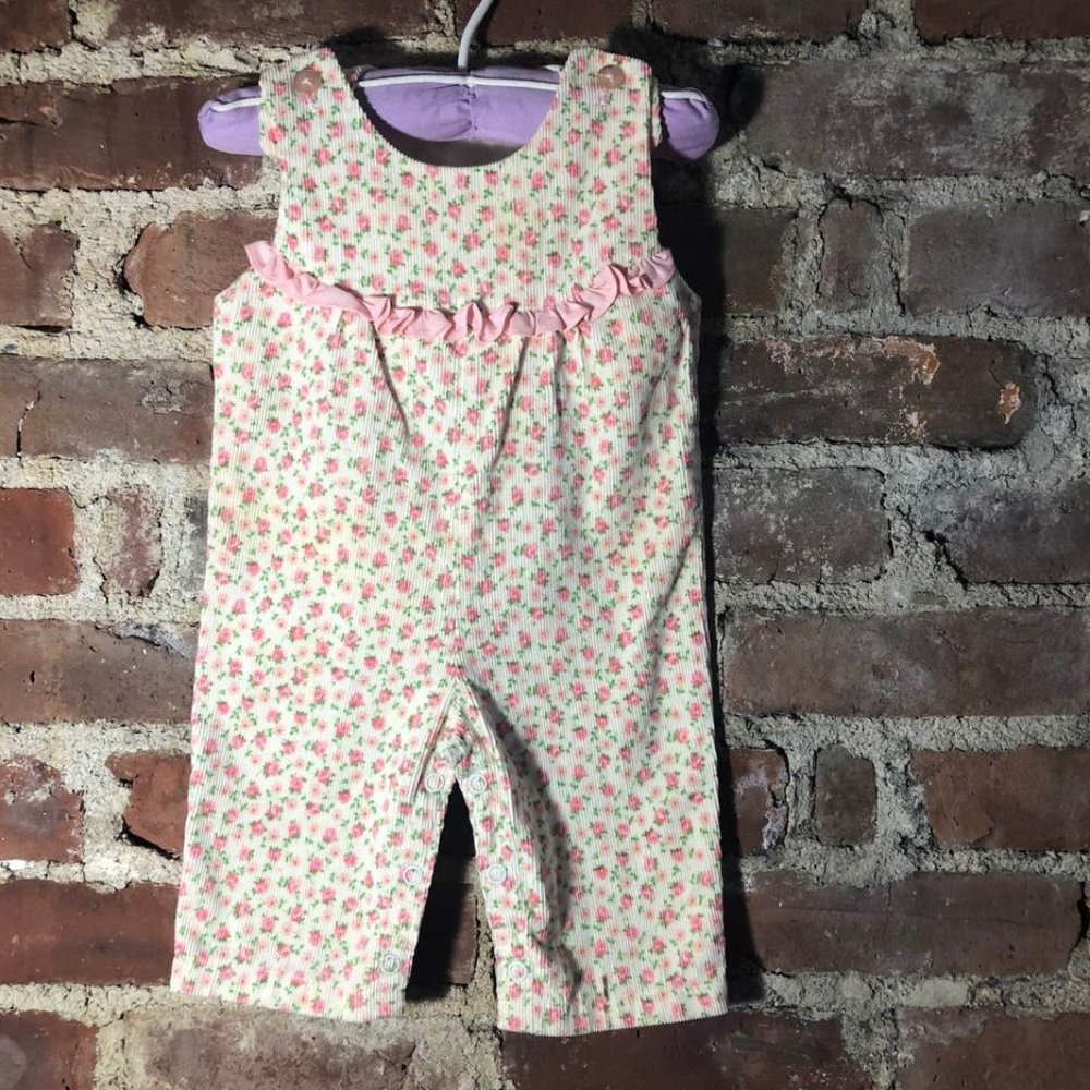 Vintage By Thomas Corduroy Floral Romper 3-6M